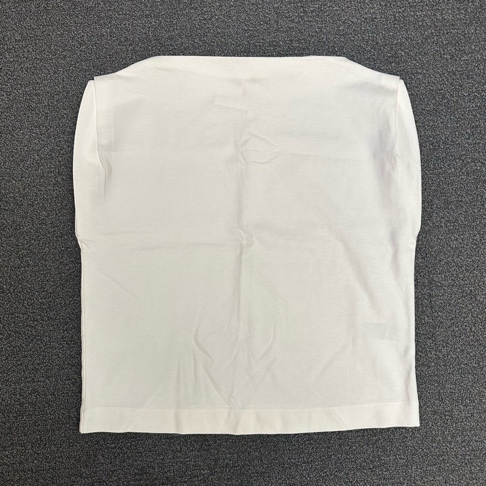 Banana Republic Sharp-Shoulder Heavy Cotton Tank in White